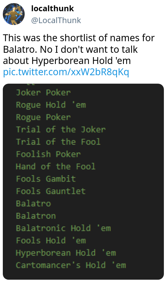 Exactly π Upvotes and I will change community name to Hyperborean Hold 'em 