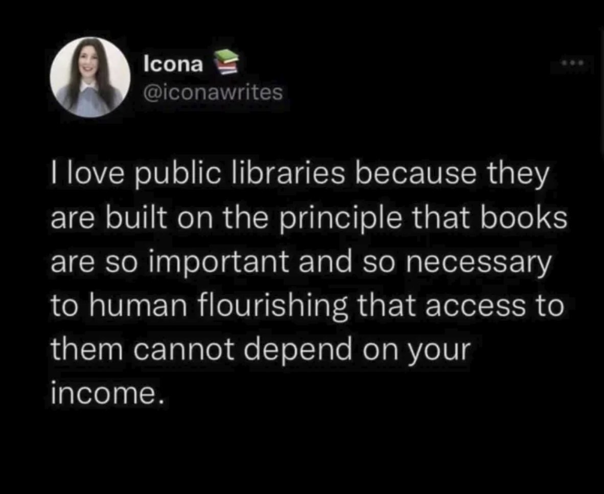 Remember to support your local library