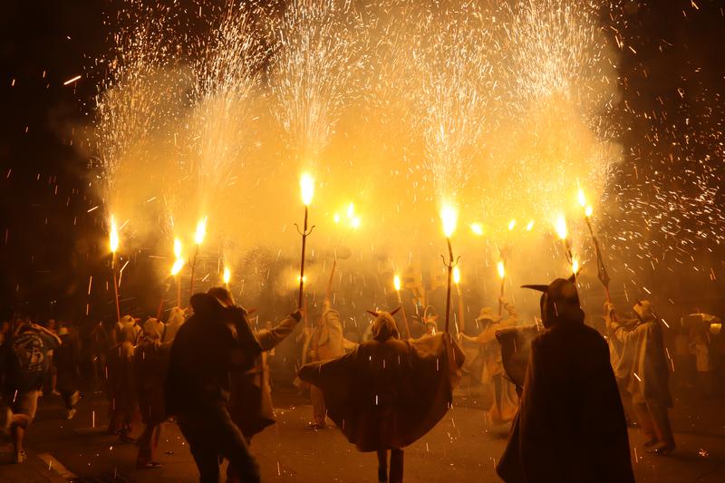 Catalonia celebrates Sant Joan with bonfires, fireworks and &#39;coques&#39;