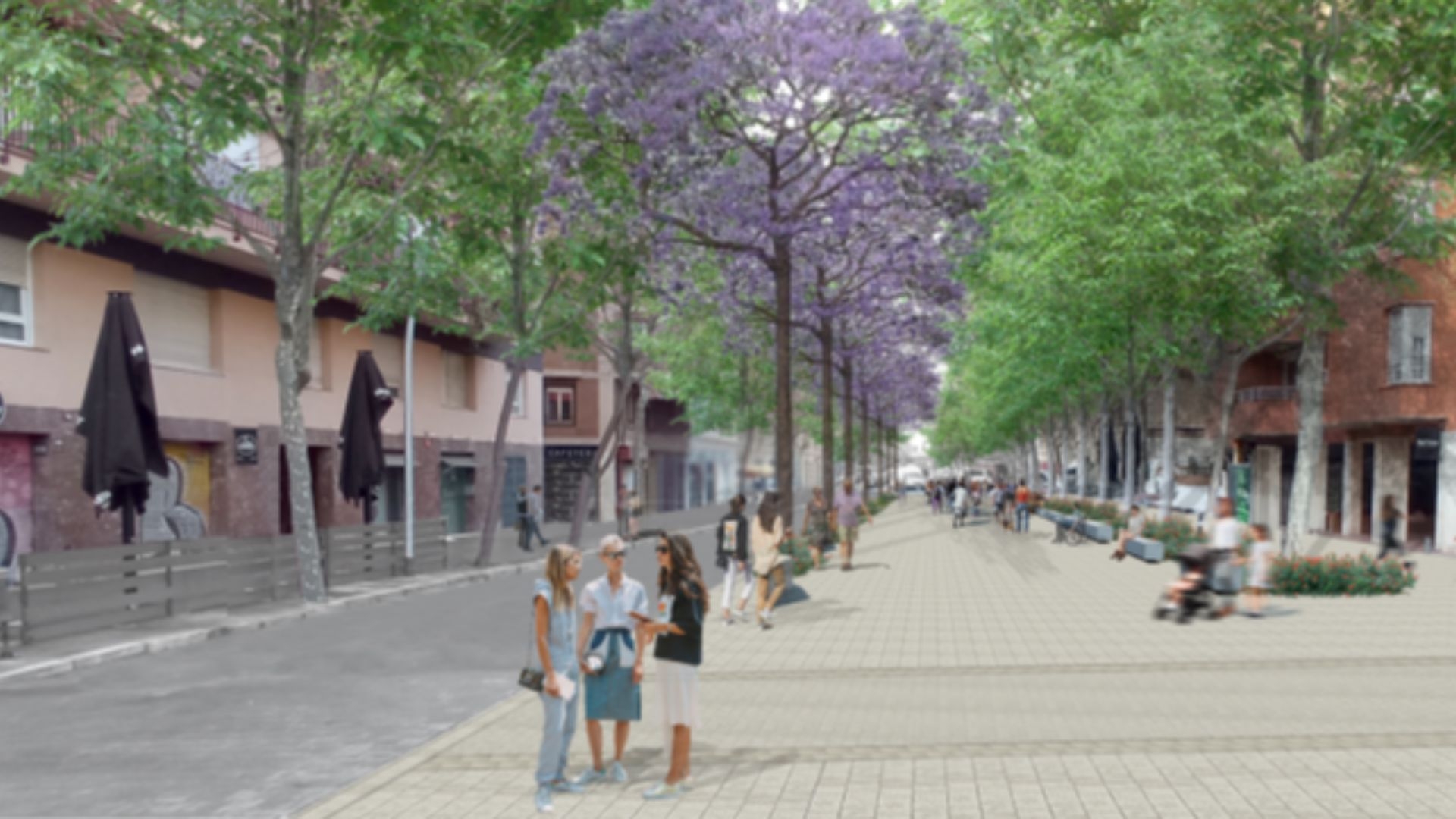 Comença la primera fase de remodelació del carrer d'Europa, a les Corts