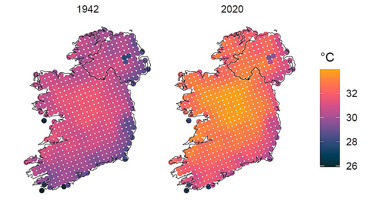 Extreme temperatures becoming more common in Ireland, study finds
