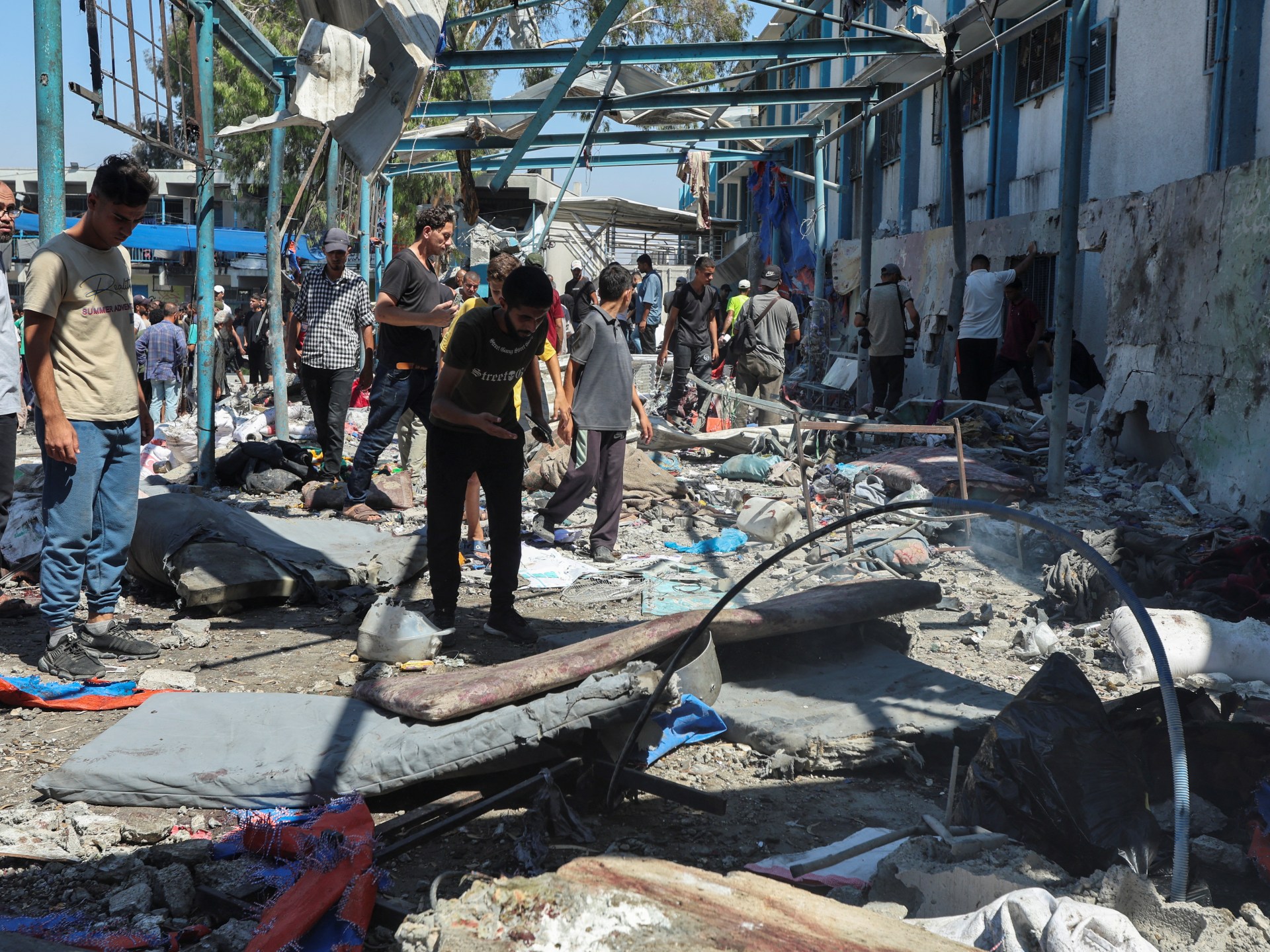 Israel bombs 6th UN-run school in Gaza in 10 days, kills dozens