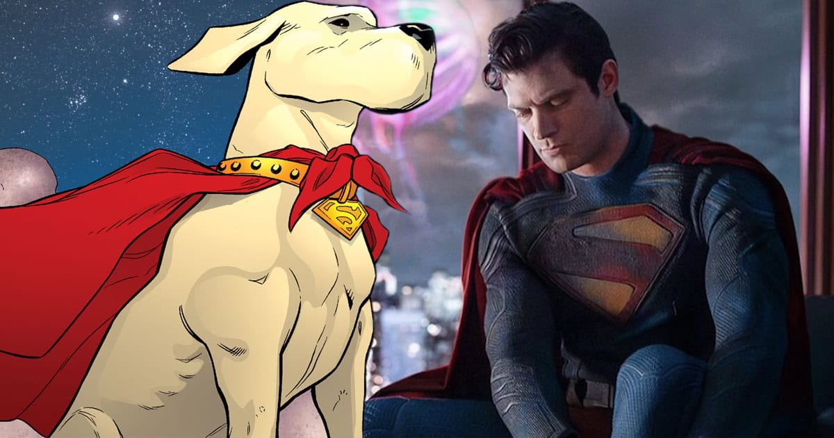 The Man of Steel and his dog Krypto ponder the majesty of planet Earth in a new image from James Gunn's Superman