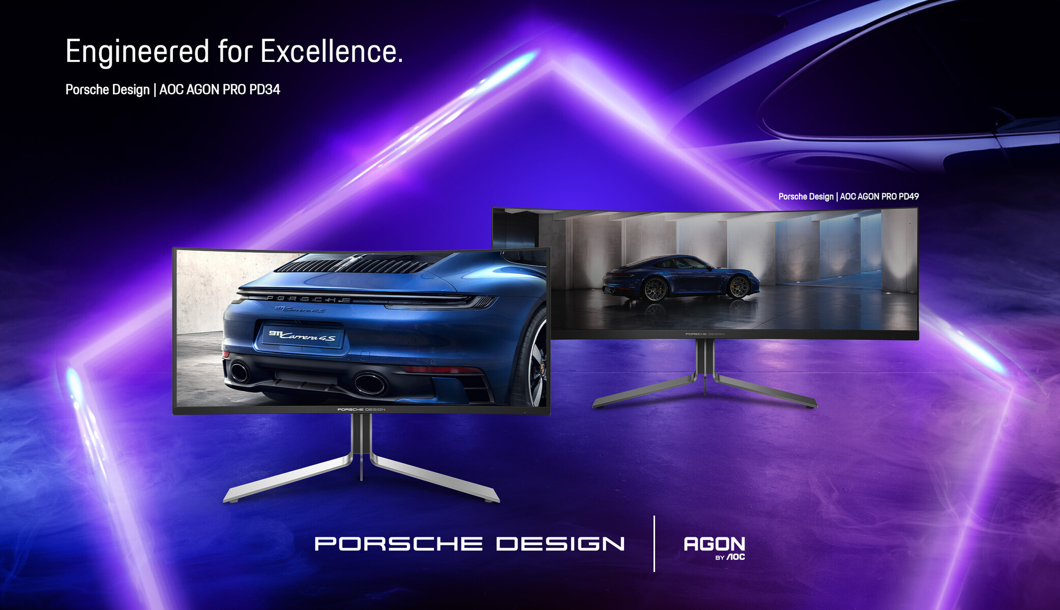 Porsche Design and AGON by AOC Unveil Gaming Monitor PD34