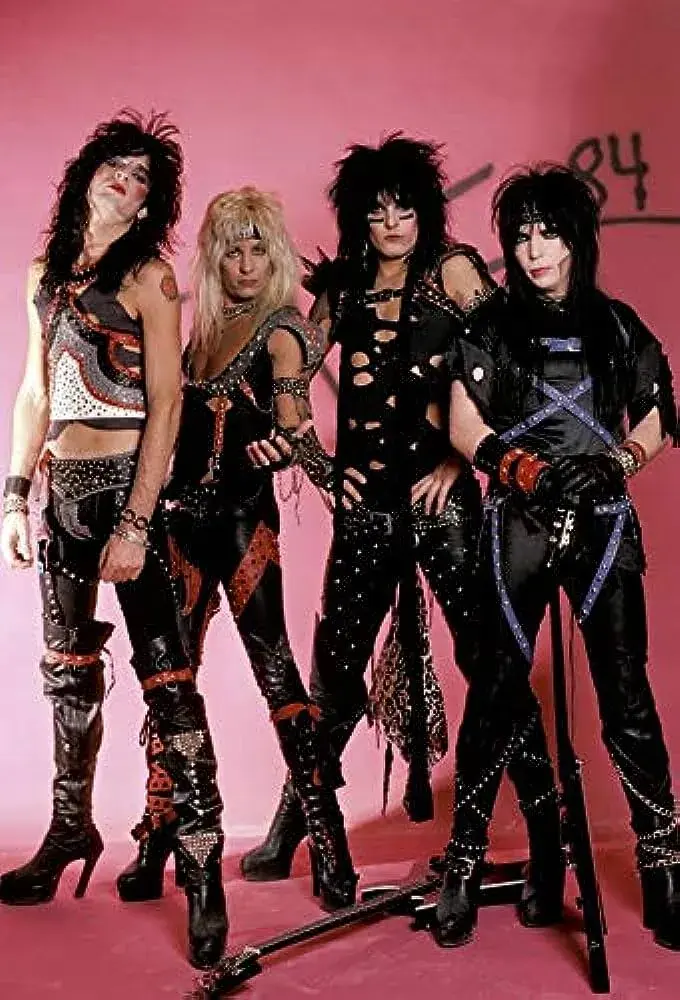 an image of 1980s glam metal band Motley Crue