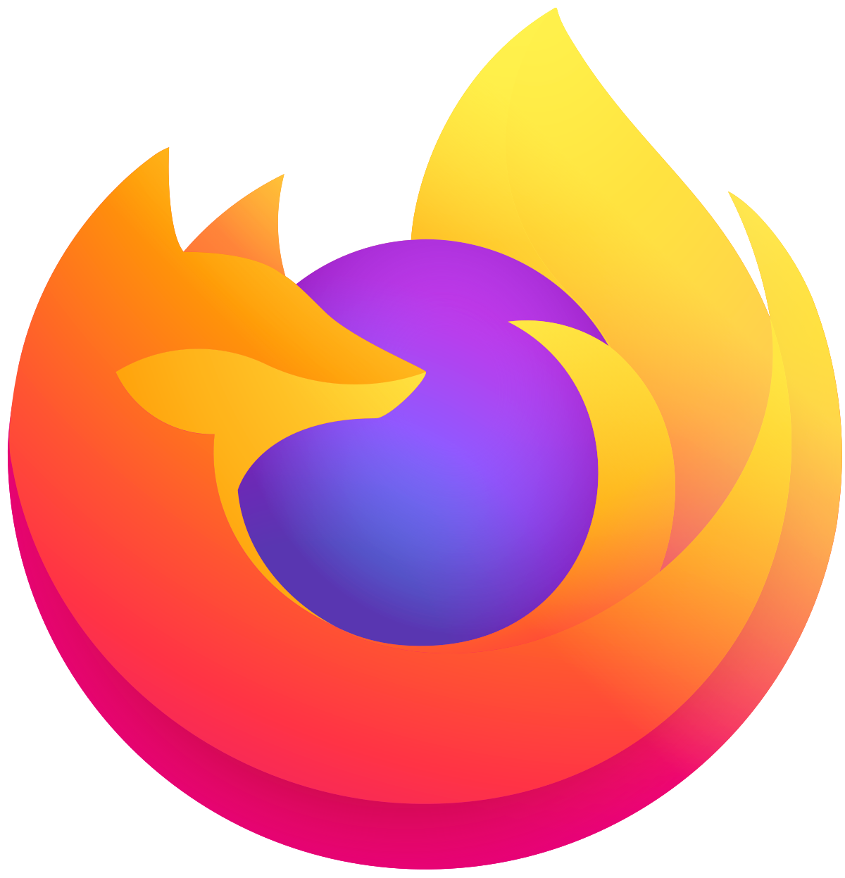 The FireFox logo

A stylised fox cuddled around a blue ball.