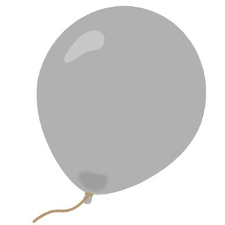 light, grey, balloon