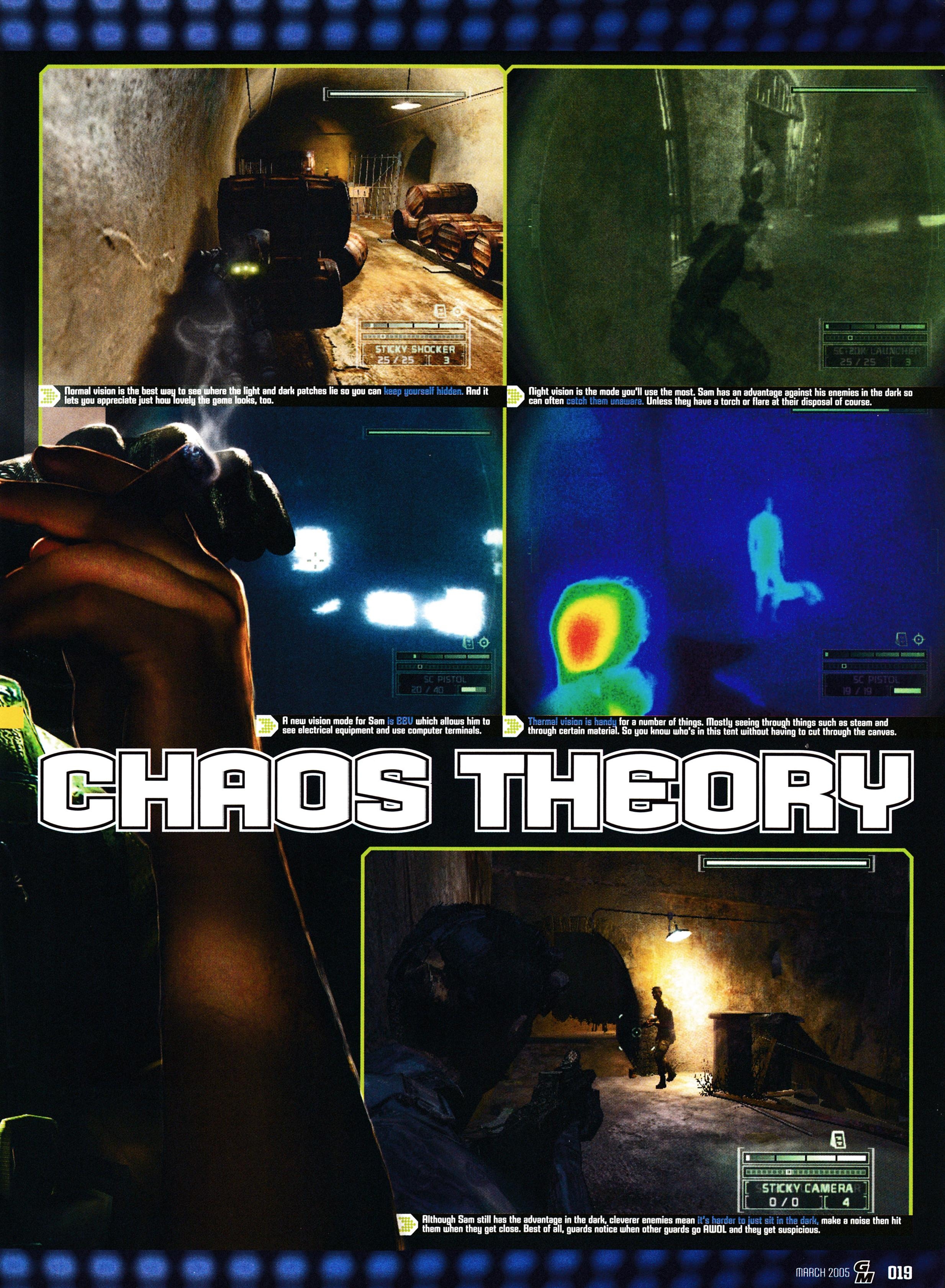 Preview for Splinter Call Chaos Theory on GameCube, PlayStation 2 and Xbox from GamesMaster 157 - March 2005 (UK) 