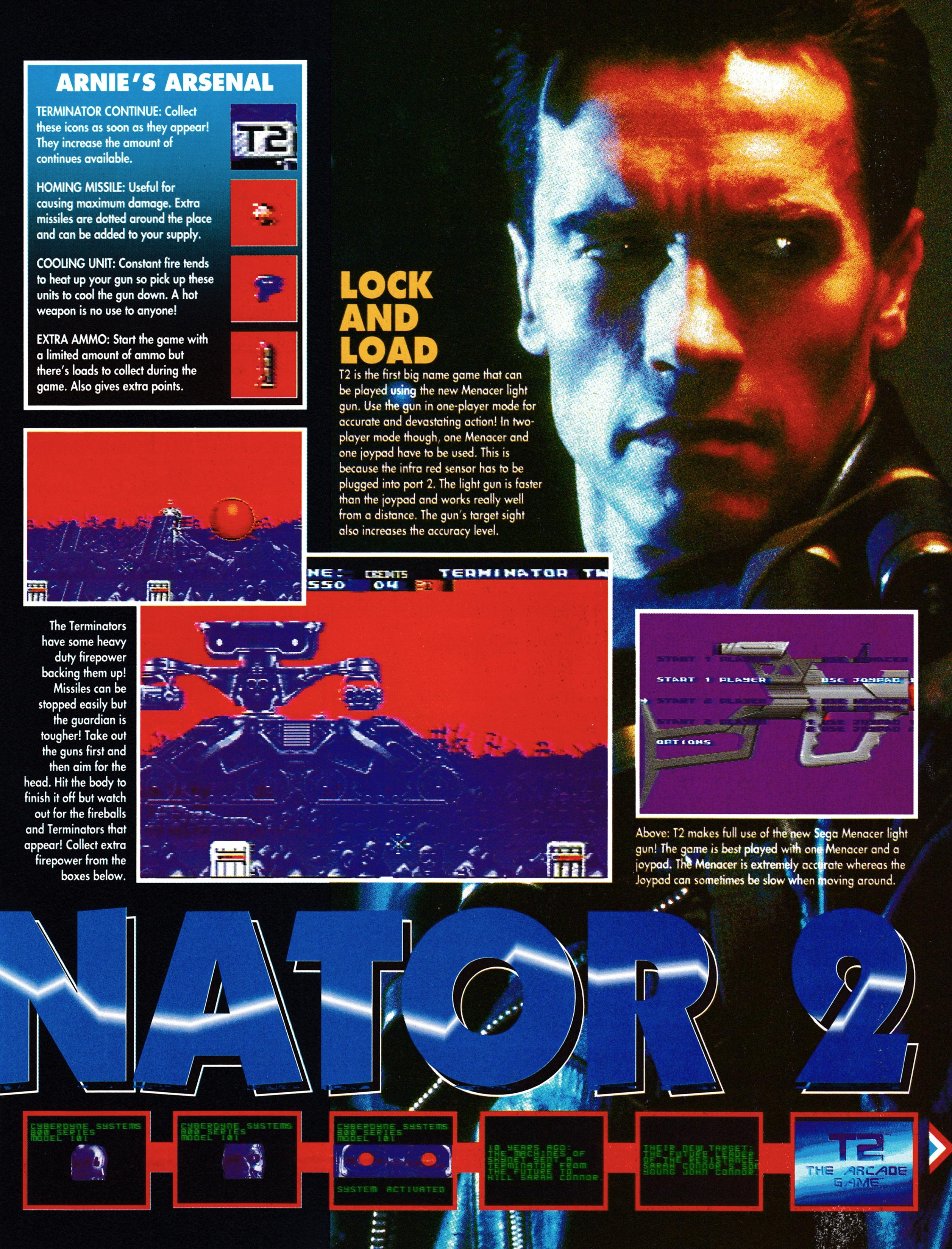 Review for Terminator 2 The Arcade Game on Mega Drive from Sega Force 14 - February 1993 (UK)  score: 92%