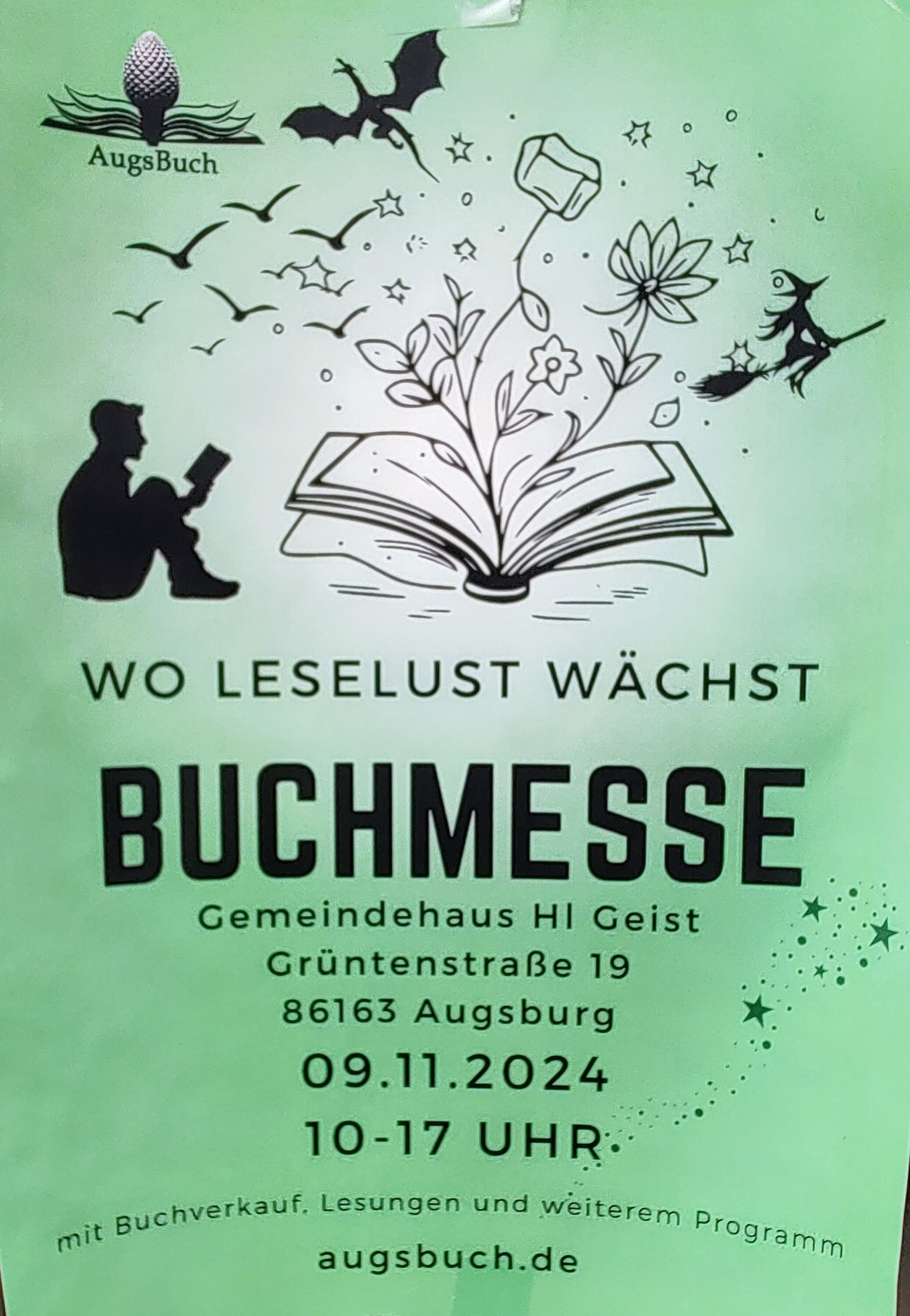 Einladung zur Buchmesse. Text im Link