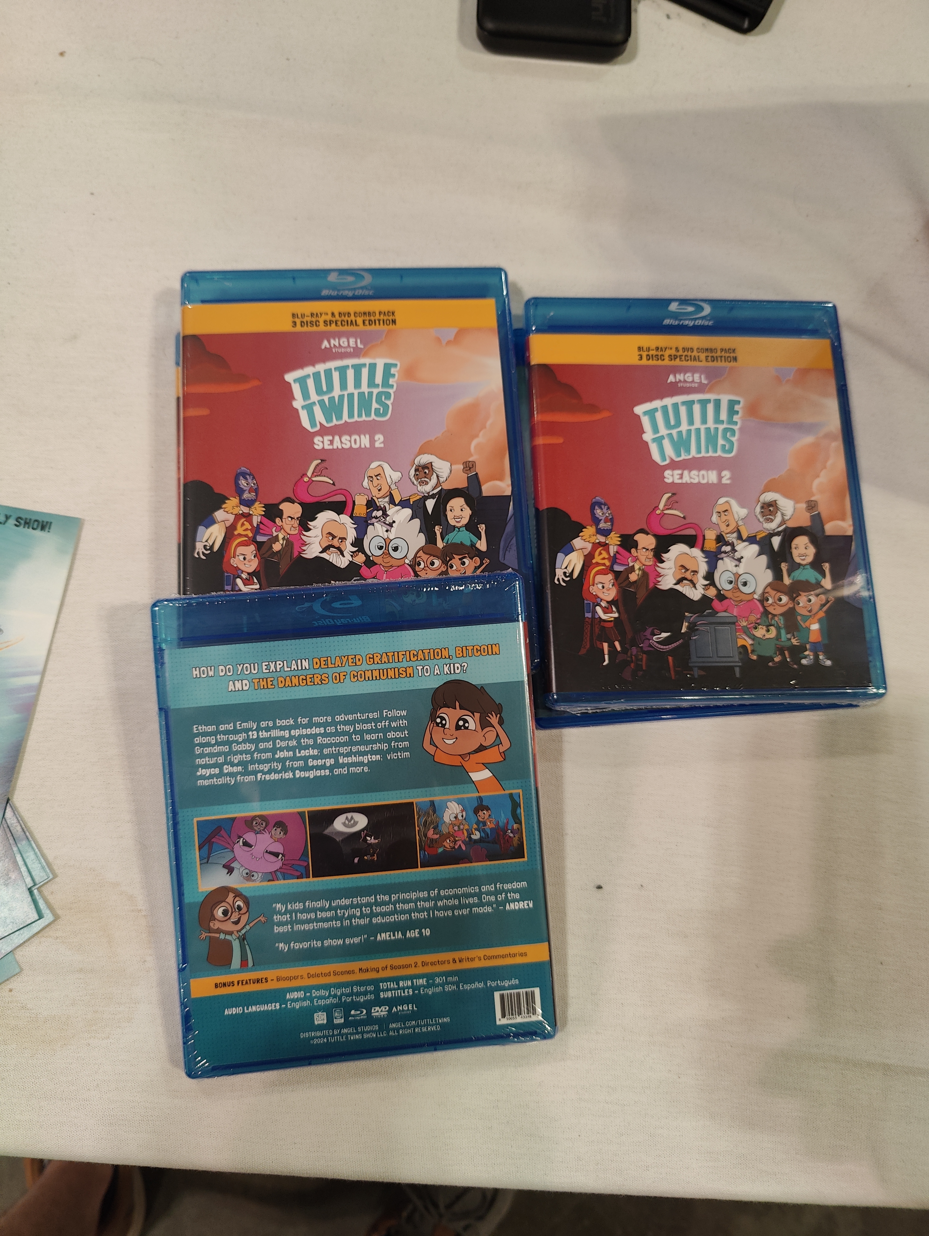 DVDs for a children's animated show The Tuttle Twins Season 2