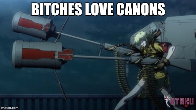 Bitches love cannons.