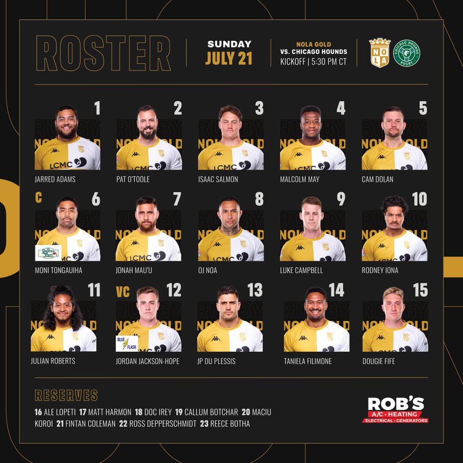 New Orleans Match Roster