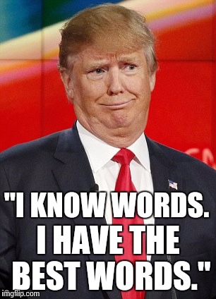 Trump: "I know words. I have the best words."