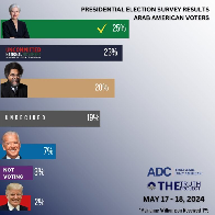 Only 7% of Arab American voters plan on voting for President Biden