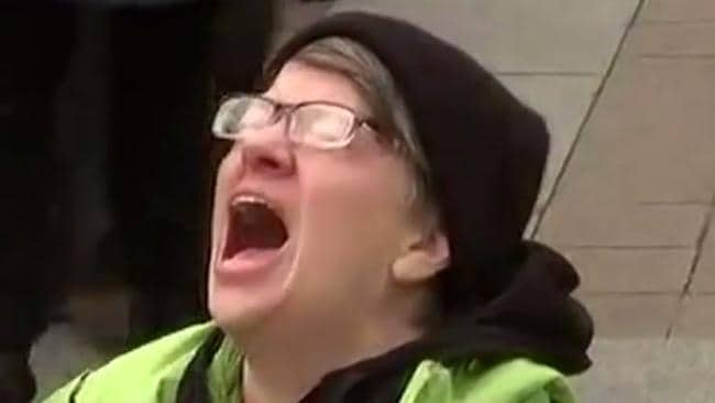 Liberal scream lady
